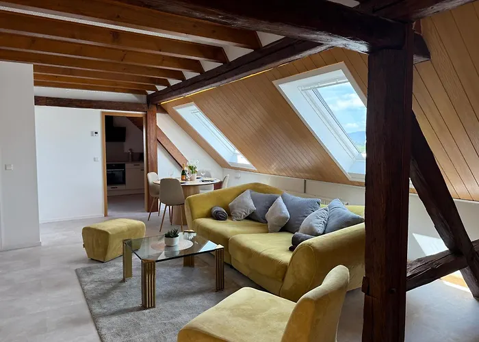 Rebenblick Dachsuite In Historischem Gebaeude Aus 1840 Apartament Ruppertsberg